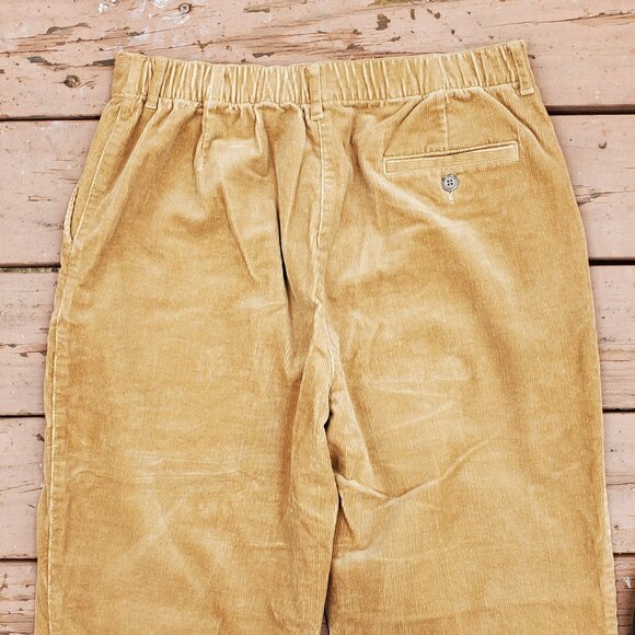 LL Bean Tan Corduroy Pants - Size 14 - Picture 8 of 9